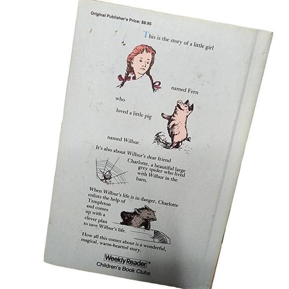 Vintage Children's Books, Charlotte's Web Weekly Readers Hardback Story Book - Picture 6 of 6